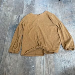 Girls Old Navy Mustard Long Sleeve Tee